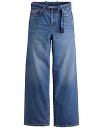 Sacai - X Levi's Belted Wide-Leg Jeans - Lyst