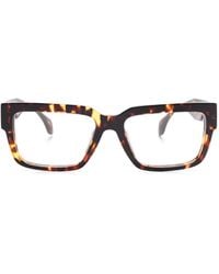 Versace - Brille Mit Eckigem Gestell - Lyst