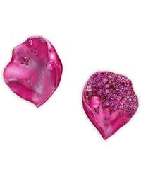 Anabela Chan - 14K And Rhodium Vermeil Petal Sapphire And Topaz Earrings - Lyst