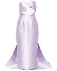 Solace London - Kiki Strapless Midi Dress - Lyst