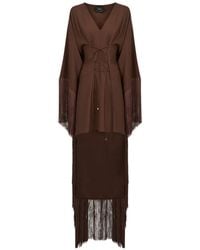‎Taller Marmo - Sierra Fringed Kaftan Mini Dress - Lyst
