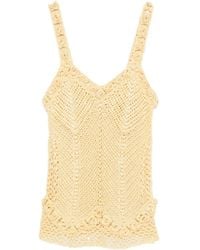 Judy Turner - Daisy Flower-Strap Crochet Top - Lyst
