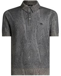 Etro - Paisley-Print Polo Shirt - Lyst