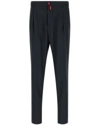 Kiton - Pinched-Front Tapered Trousers - Lyst