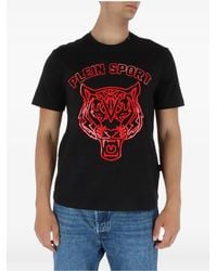 Philipp Plein - Tiger-Head Graphic-Print T-Shirt - Lyst