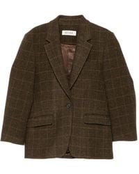 Rohe - Oversized Check Blazer - Lyst