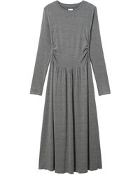 B+ AB - Ong-Sleeve Midi Dress - Lyst