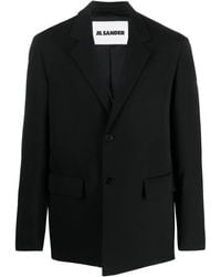 Jil Sander - Blazer Met Enkele Rij Knopen - Lyst