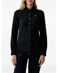 Aeronautica Militare - Camicia Con Ricamo - Lyst