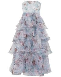 Aje. - Gabriella Tiered Floral-Print Gown Maxi Dress - Lyst