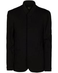 Tessitura - Mandarin-Collar Hidden-Button Blazer - Lyst