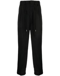 Sacai - Drawstring-Fastening Tapered Trousers - Lyst