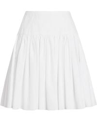 Dolce & Gabbana - Short Cotton Circle Skirt - Lyst