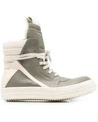 Rick Owens - "Geobasket" Leather Sneakers - Lyst