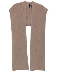 Soeur - Ribbed-Knit Hooded Scarf - Lyst