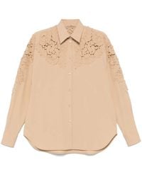Ermanno Scervino - Chemise À Appliqué Floral - Lyst