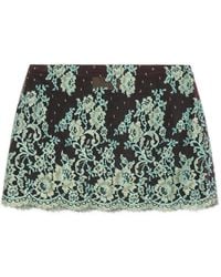 Valentino Garavani - Short Lace Skirt - Lyst
