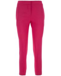 McQueen - Crêpe Cigarette Pants - Lyst