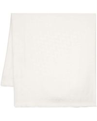 Lanvin - Jacquard-logo Silk-blend Scarf - Lyst