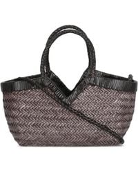 Bully - Monet Two-Tone Braided Leather Shoulder Bag - Lyst