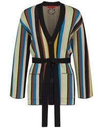 Simon Miller - Max Belted Striped Cardigan - Lyst