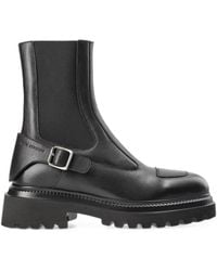 COPENHAGEN - Bottines En Cuir À Détails De Boucles - Lyst