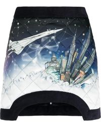 CASABLANCA - Women Quilted Mini Skirt Vol De Nuit - Lyst