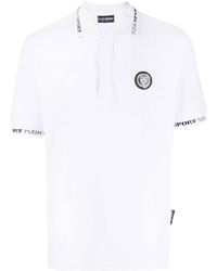 Philipp Plein - Logo-patch Short-sleeve Polo Shirt - Lyst