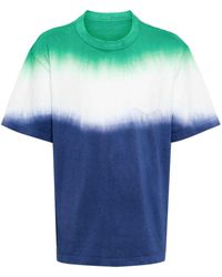 Sacai - Katoenen T-shirt Met Tie-dye Print - Lyst