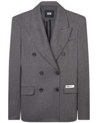 Gcds - Double-Breasted Peak-Lapel Blazer - Lyst