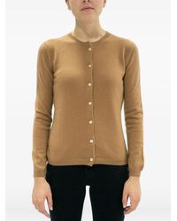 LA ROSE - Button Cashmere Cardigan - Lyst