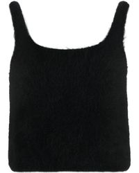 Amomento - Sleeveless Knitted Crop Top - Lyst