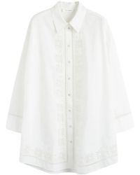 Chinti & Parker - Broderie-Anglaise Shirt Dress - Lyst