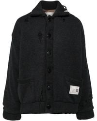 Maison Mihara Yasuhiro - Cardigan À Effet Usé - Lyst