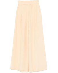 Patrizia Pepe - Logo-Plaque Palazzo Trousers - Lyst