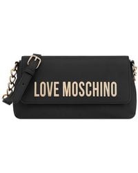 Love Moschino - Sac Porté Épaule À Détail De Chaîne - Lyst