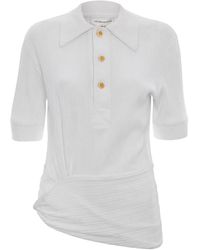 Victoria Beckham - Twist Polo Top - Lyst