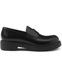 Prada - Mocasines penny con acabado texturizado - Lyst