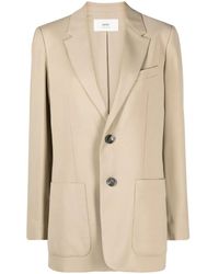 Ami Paris - Blazer Mit Fallendem Revers - Lyst