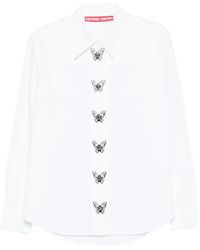 Chopova Lowena - Camiseta con aplique de mariposa - Lyst
