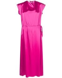 Alysi - Abito Lungo Con Scollo A V - Lyst