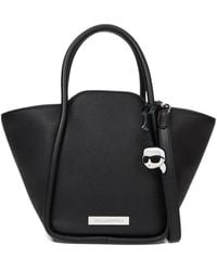 KARL LAGERFELD - Ikon Pebble Small Tote Bag - Lyst