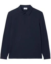 Lacoste - Logo-Patch Long-Sleeve Polo Shirt - Lyst