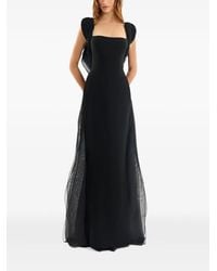 Gemy Maalouf - Embroidered Square-Neck Maxi Dress - Lyst