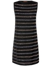 Missoni - Sleeveless Striped Mini Dress With Sequins - Lyst