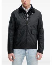 Barbour - Chaqueta Newbury con cremallera y cuello de pana - Lyst