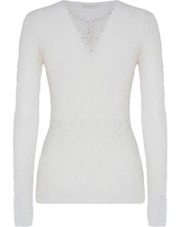Gabriela Hearst - Lace Crew-Neck Sweater - Lyst