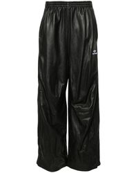 Balenciaga - 3b Sports Icon Leather Track Trousers - Lyst