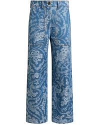 Etro - Pantalones Con Motivo En Jacquard - Lyst