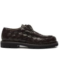 SCAROSSO - Damiano Leather Derby Shoes - Lyst